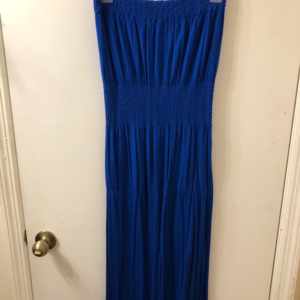 Long strapless summer dress